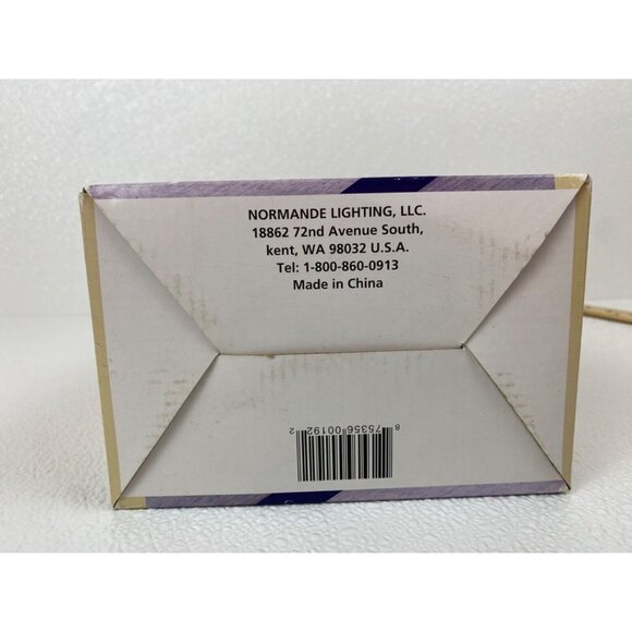 Christmas Stained Glass Santa Claus Tiffany Style Accent Lamp Style FX1-257 NOS - Picture 16 of 16